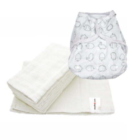 Size 2 Cover - Woodland with 6pk White M
