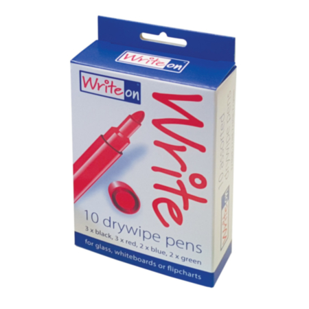 WriteOn Drywipe Pens with New Ink Formula