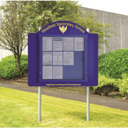 WeatherShield Contour Freestanding Outdoor School Sign