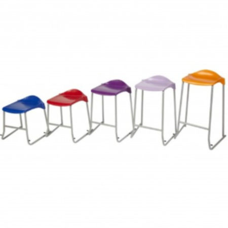 Metalliform WSM Lipped Skid Base School Lab Stool