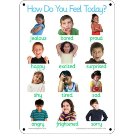 A2 Outdoor Playground Weather Resistant Emotions Learning Board