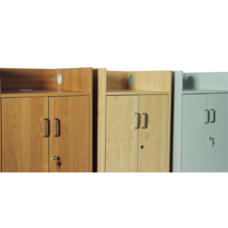 Classic Floor Standing Lectern with Lockable Storage Cupboard