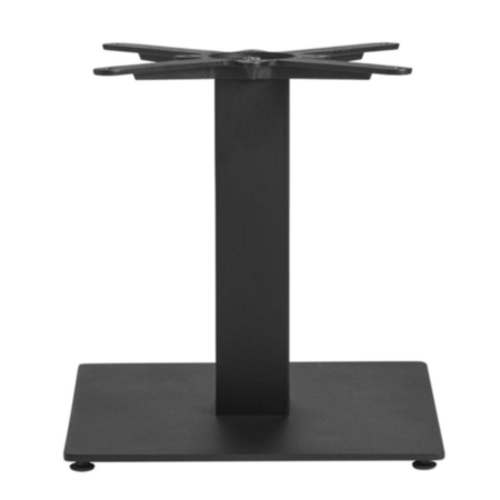 Boston Sleek Black Small Square Café and Bistro Table Base