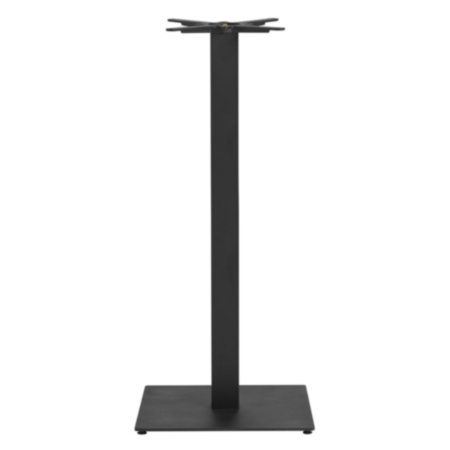 Boston Sleek Black Large Square Café and Bistro Table Base