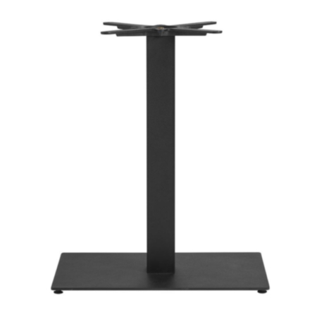 Boston Sleek Black Small Rectangle Café and Bistro Table Base
