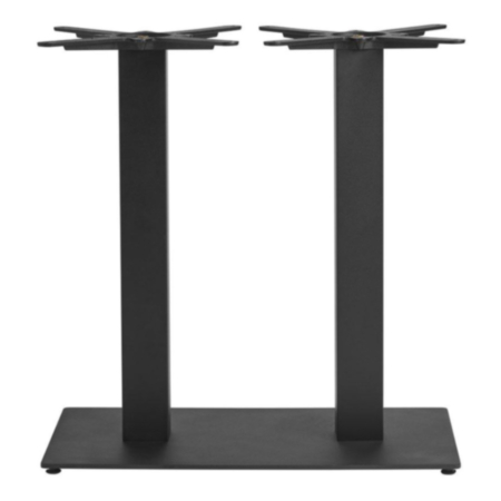 Boston Sleek Black Large Rectangle Café and Bistro Table Base