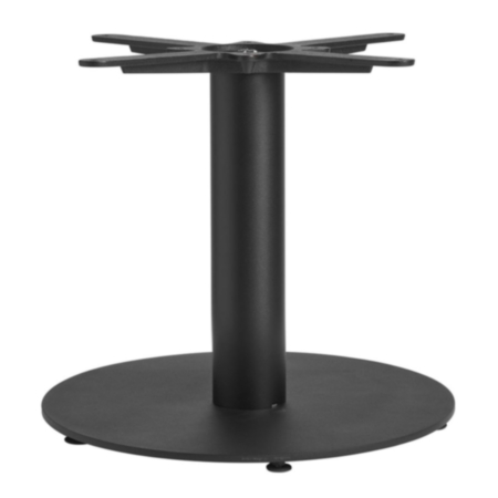 Boston Sleek Black Small Round Café and Bistro Table Base