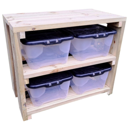 Early Years Storage Unit with 4 x Tubs